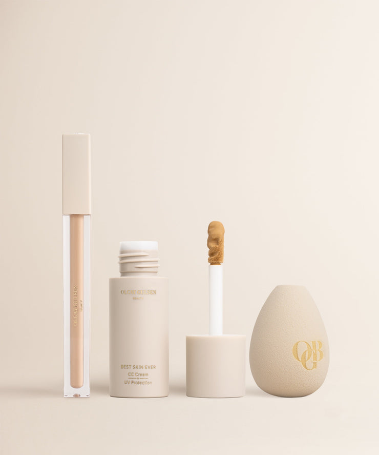 Best Skin Ever CC Cream + Brightening Concealer Bundle | Medium Medium Foundation Brush