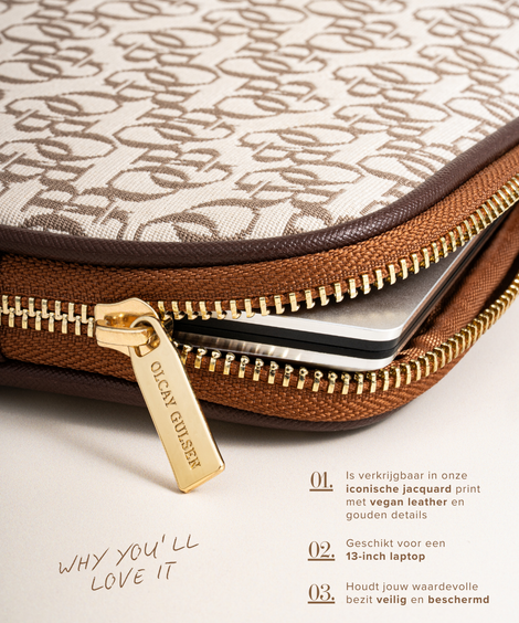 Jacquard Laptop Sleeve Foundation Brush