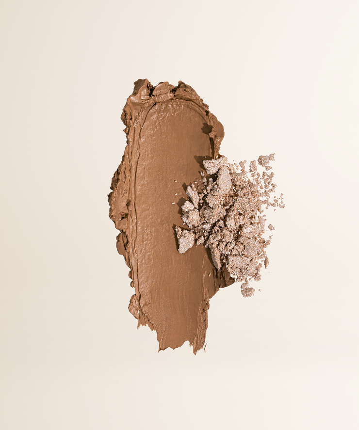 One & Done Eyeshadow | Sepia Gleam Foundation Brush