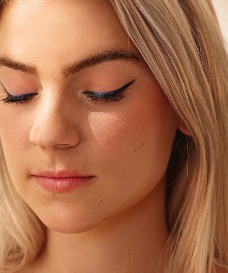 Duo Eye Crayon | Deep Blue + Cobalt Foundation Brush