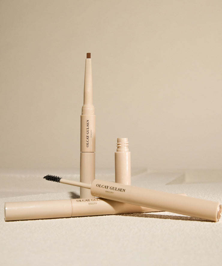 Brow Duo Brow Pencil + Fixing Gel | Light Foundation Brush