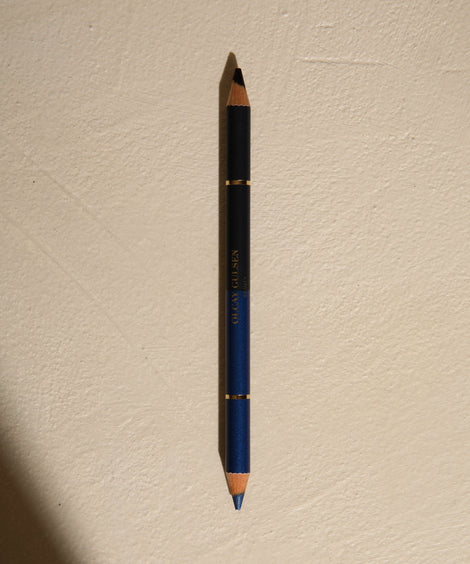 Duo Eye Crayon | Deep Blue + Cobalt Foundation Brush