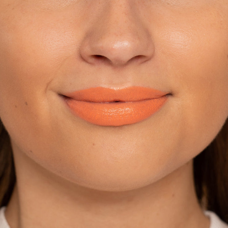 Serious Shine Lipgloss + Lipstick | Peach Foundation Brush